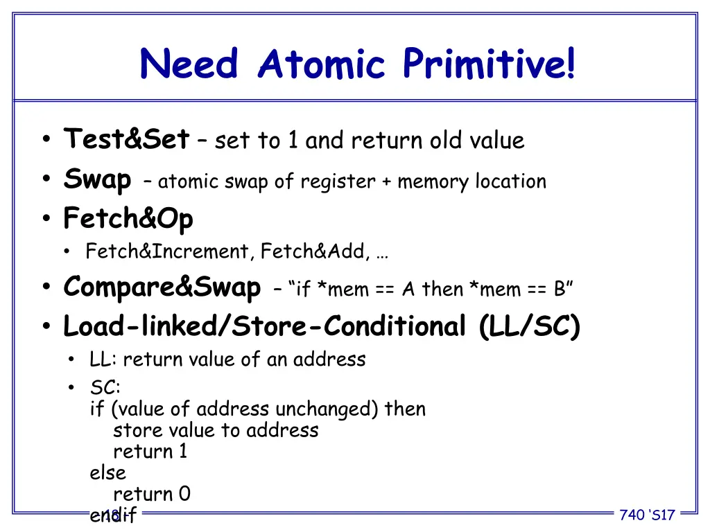 need atomic primitive