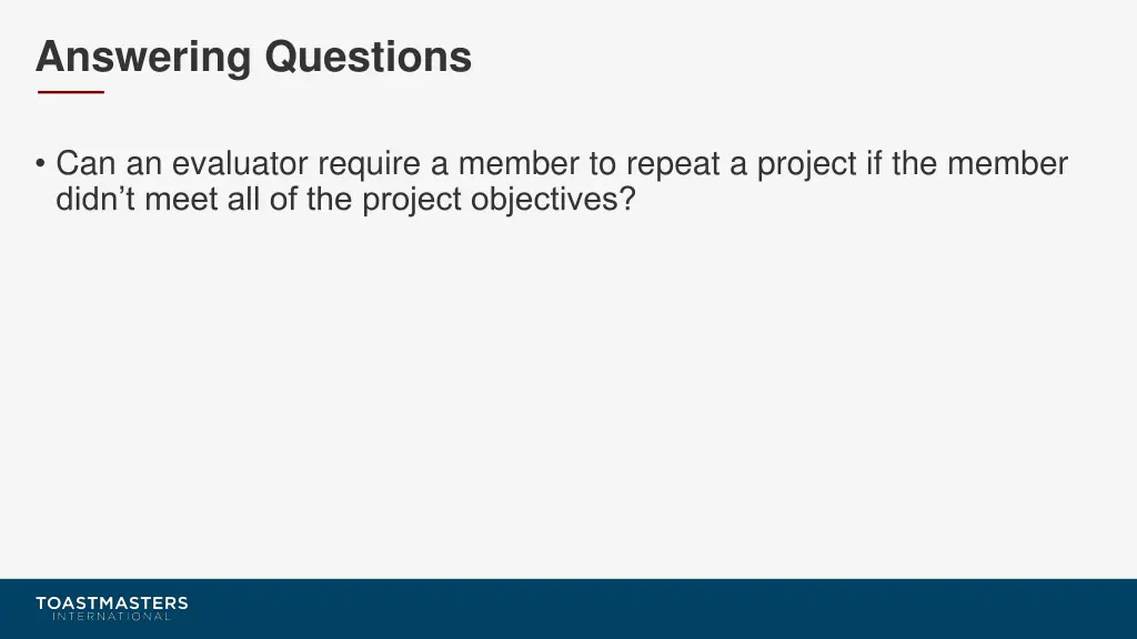 answering questions