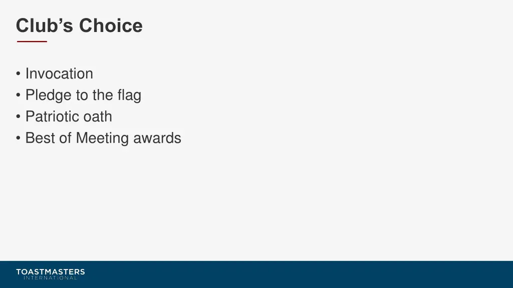 club s choice