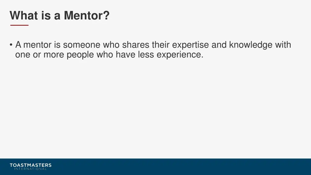 what is a mentor