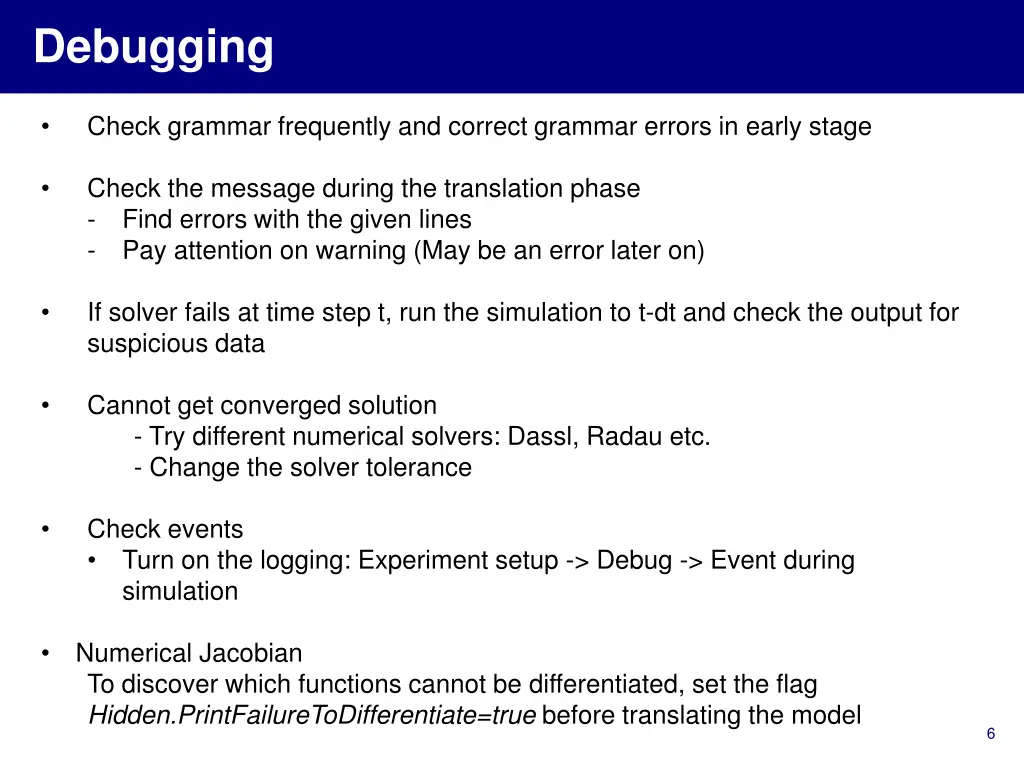 debugging