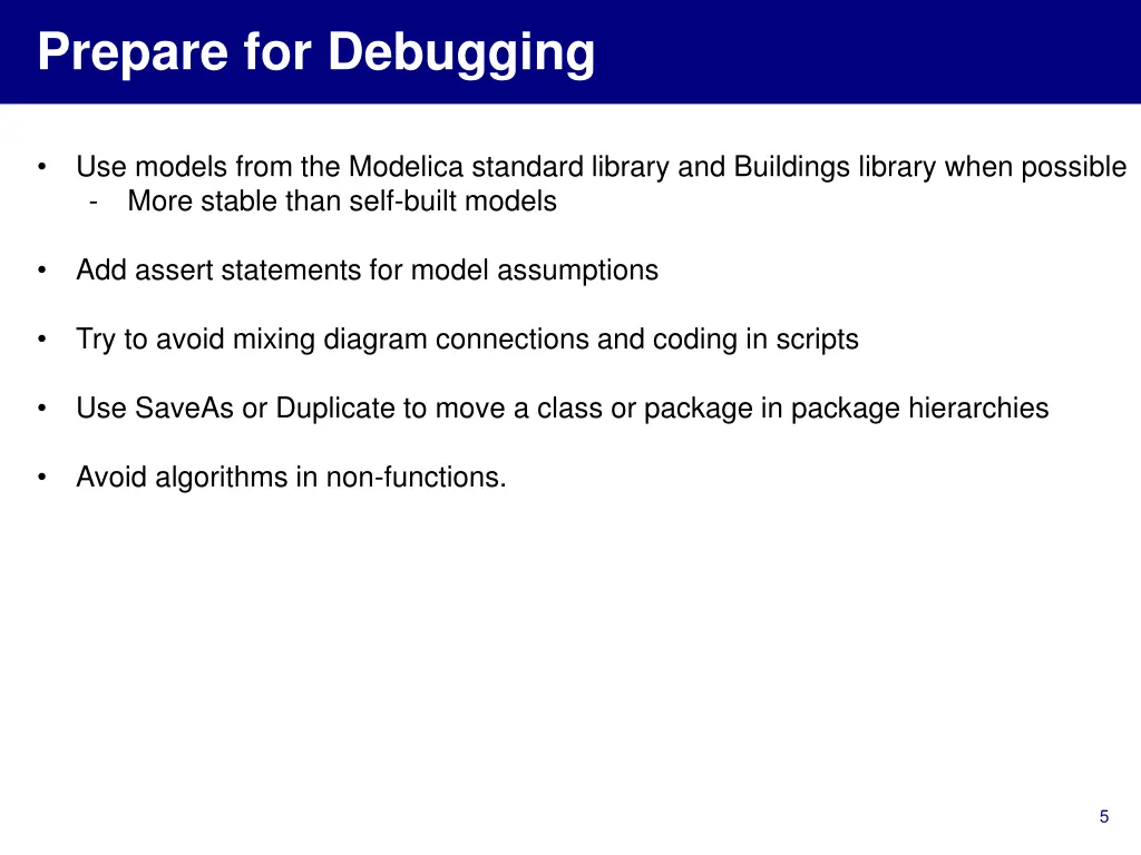 prepare for debugging 1