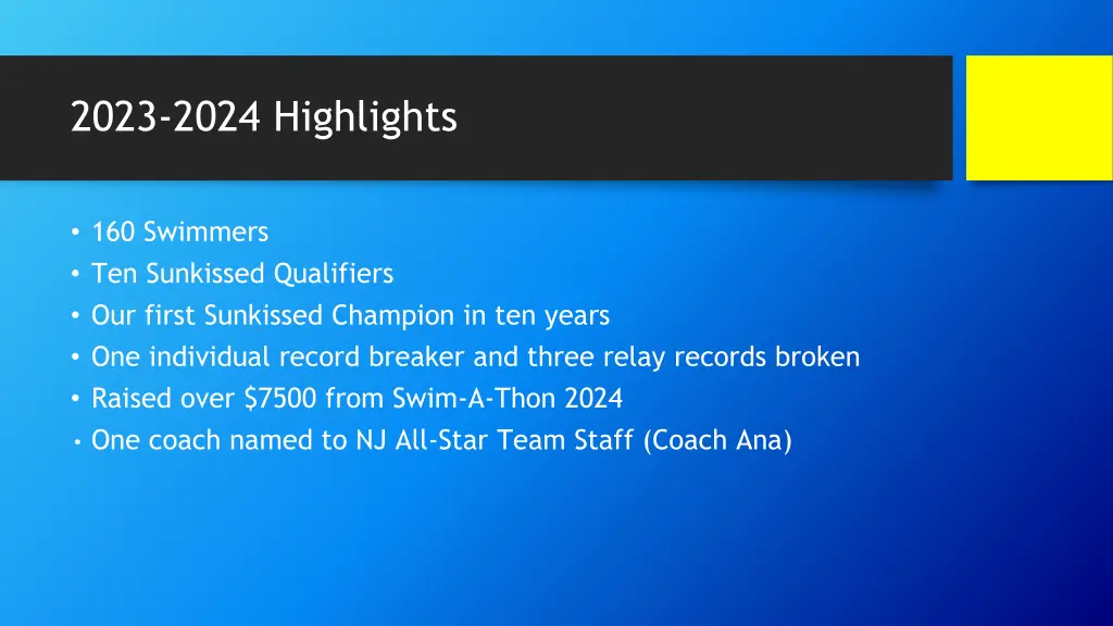 2023 2024 highlights