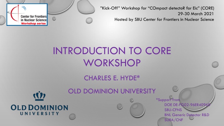 kick off workshop for compact detector