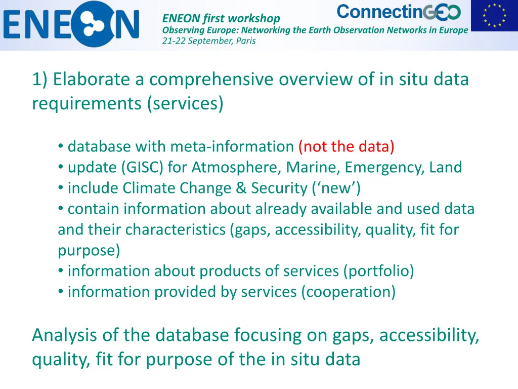 eneon first workshop observing europe networking 8