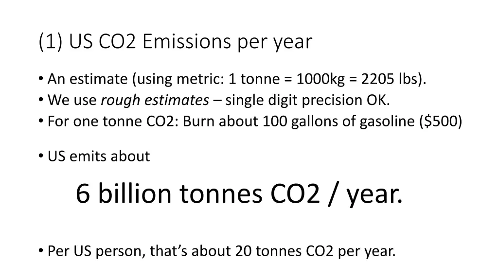 1 us co2 emissions per year