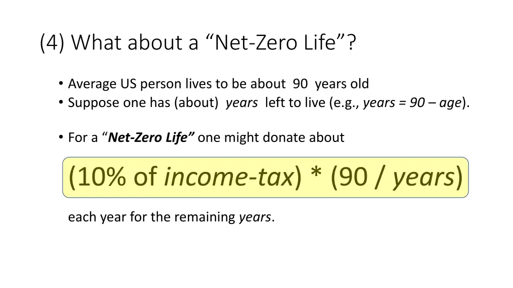 4 what about a net zero life