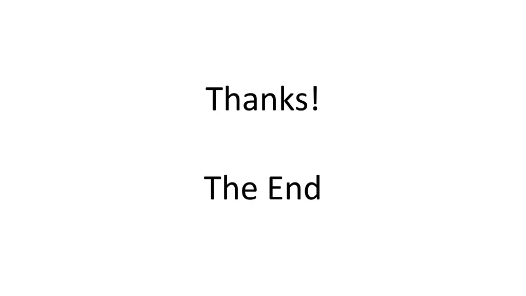 thanks