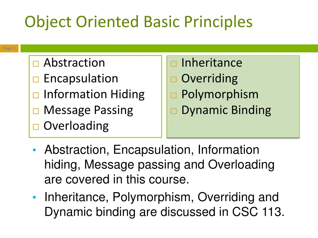 object oriented basic principles
