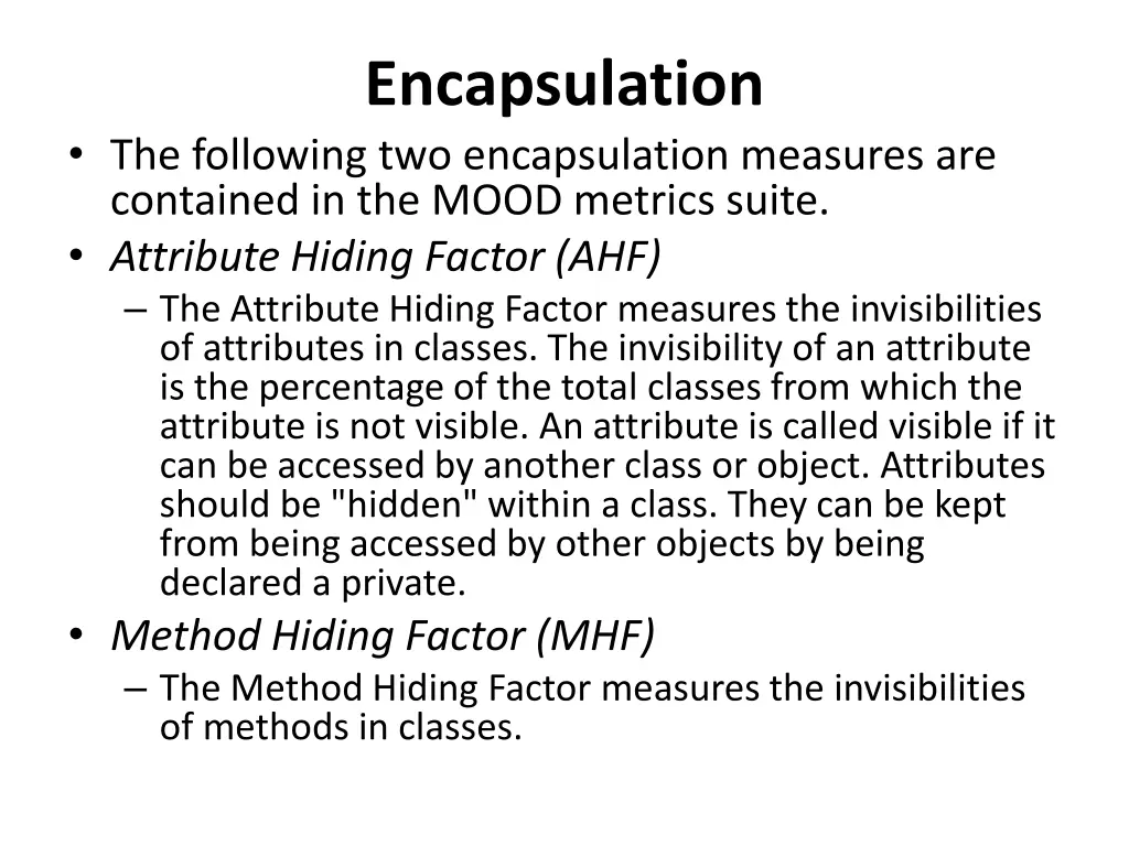 encapsulation