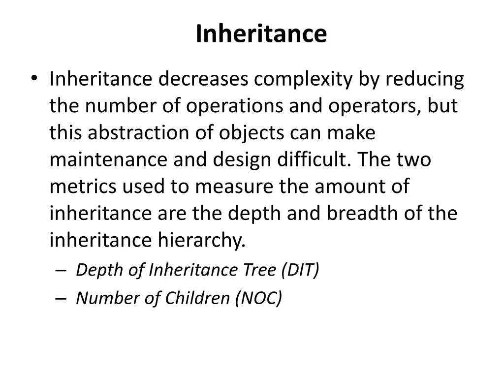 inheritance