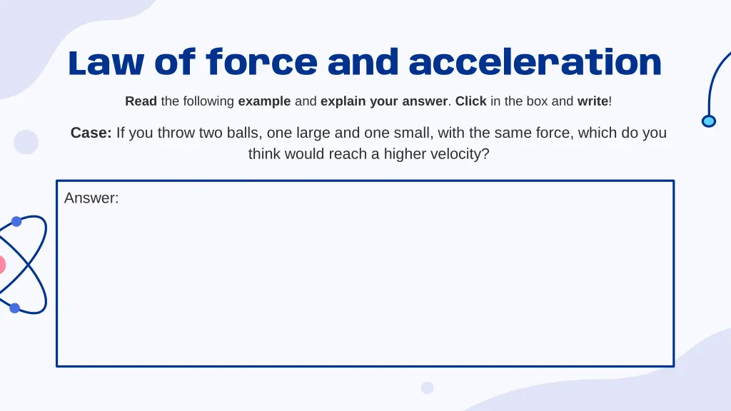 law of force and acceleration