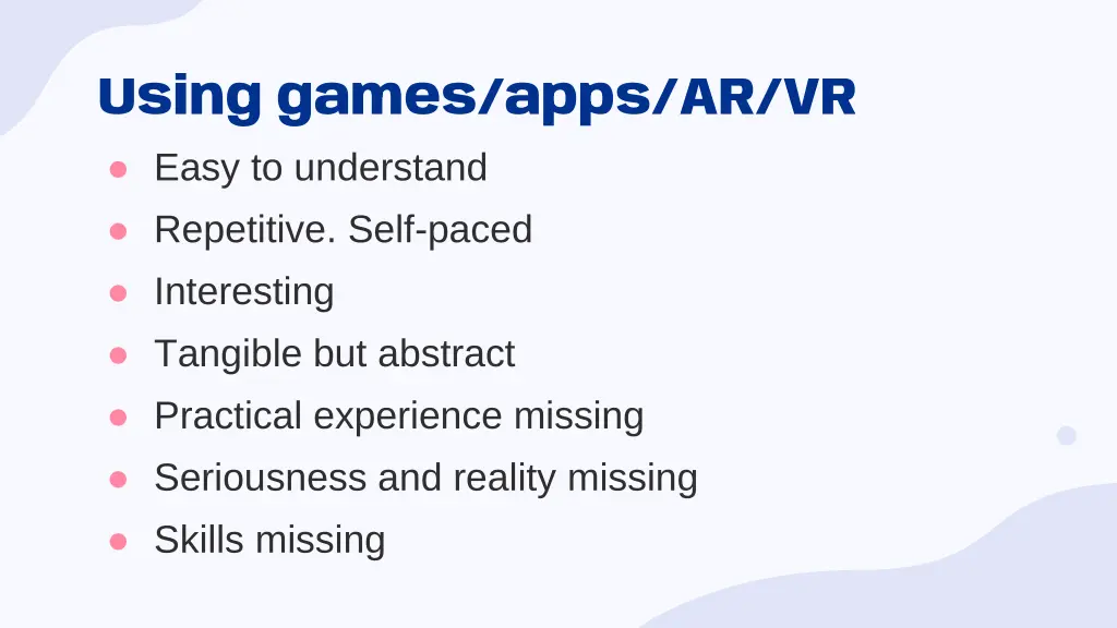 using games apps ar vr easy to understand