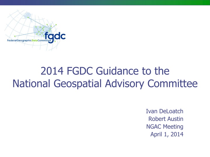 2014 fgdc guidance to the national geospatial