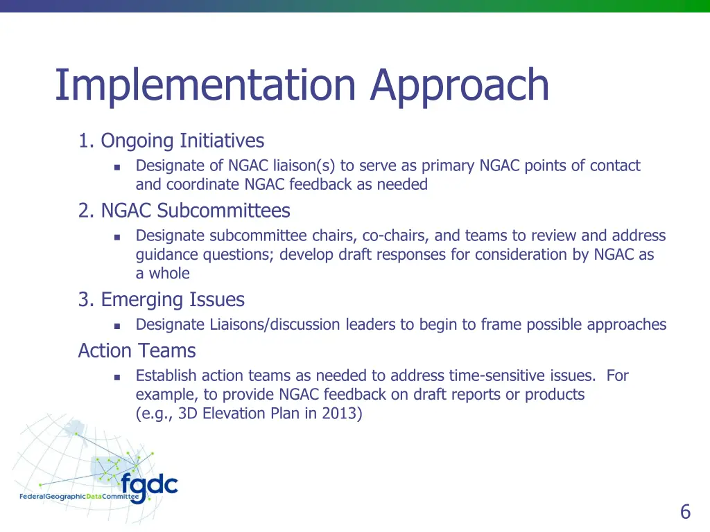 implementation approach