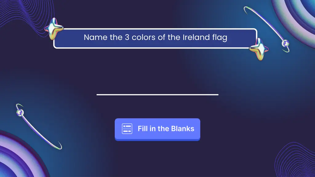 name the 3 colors of the ireland flag