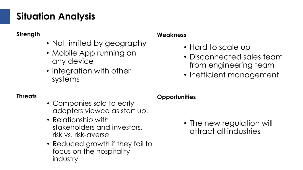 situation analysis