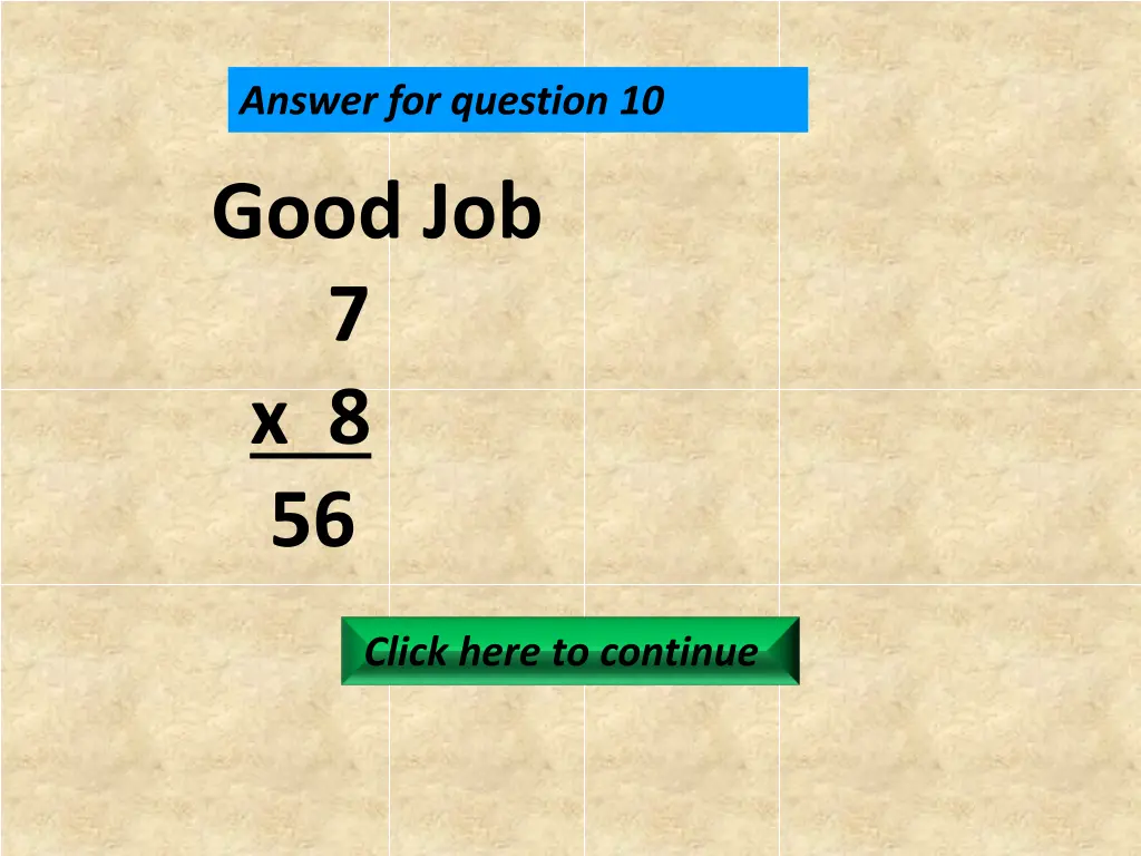 answer for question 10