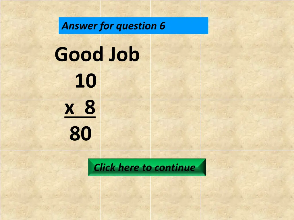 answer for question 6