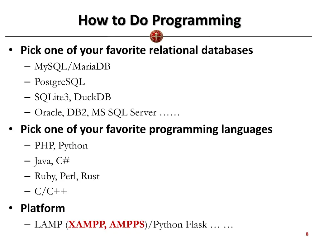 how to do programming