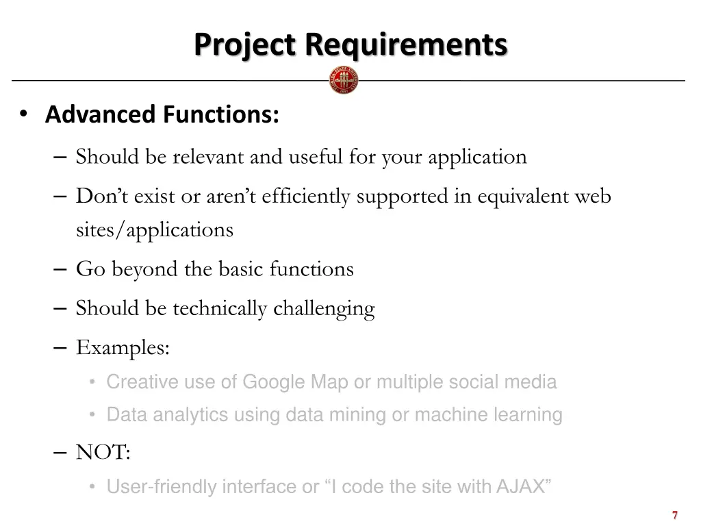 project requirements 1