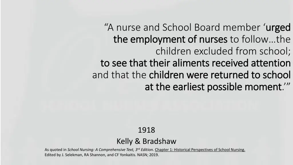 a nurse and school board member urged