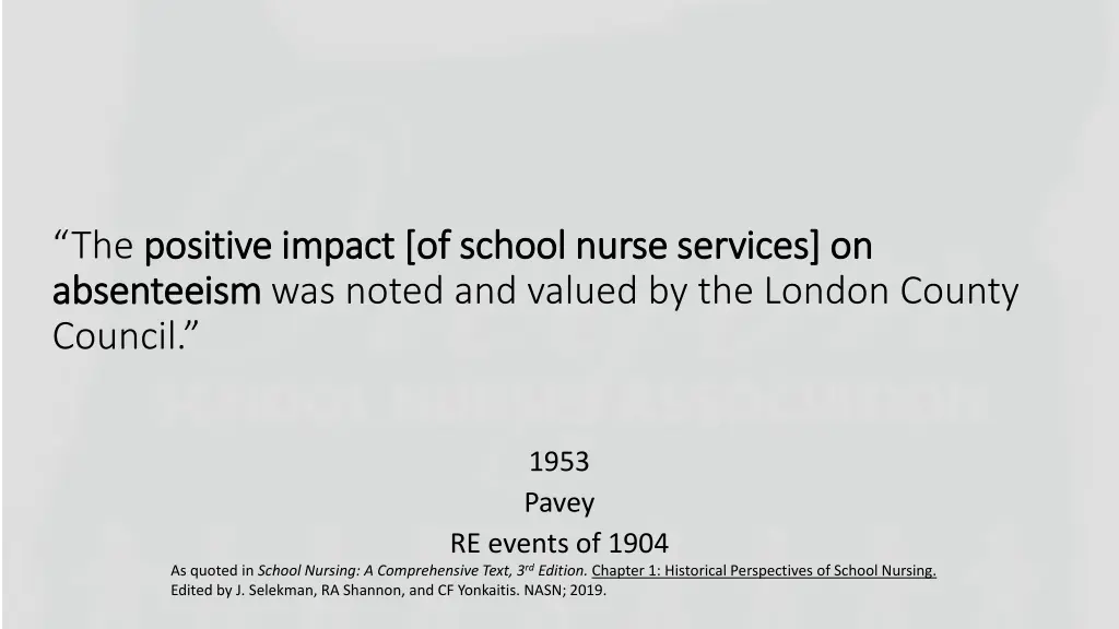 the positive impact of school nurse services