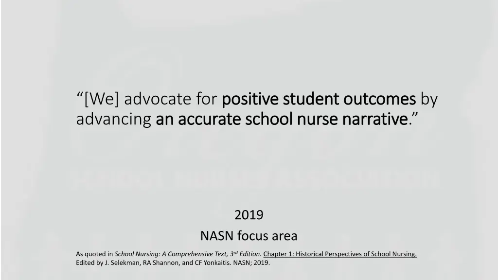 we advocate for positive student outcomes 1