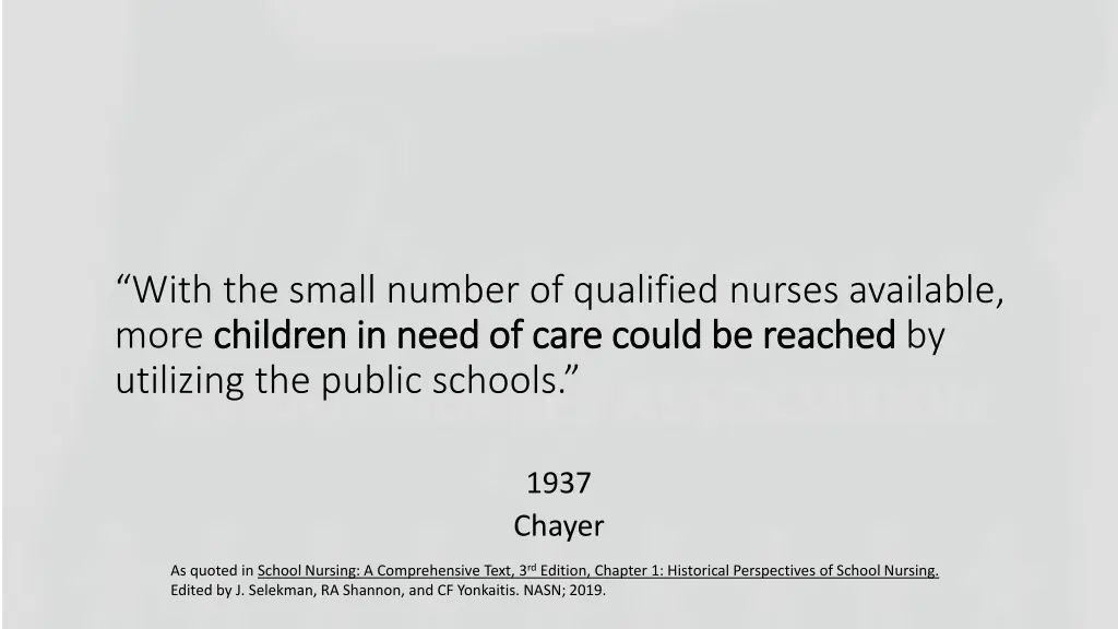 with the small number of qualified nurses
