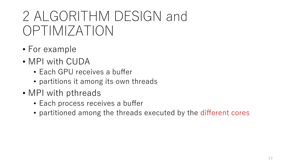 2 algorithm design and optimization 2