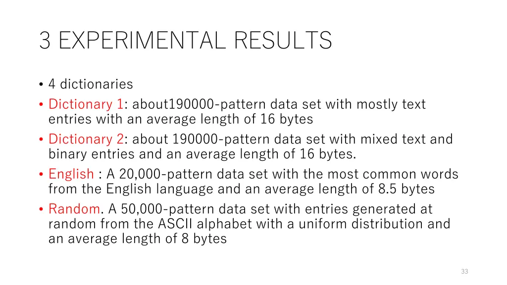 3 experimental results 1