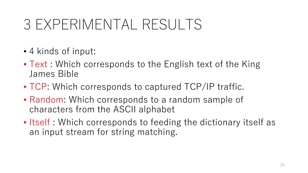 3 experimental results 2