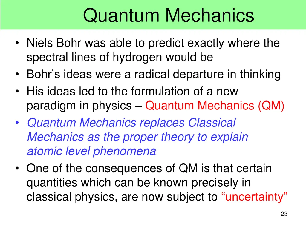 quantum mechanics