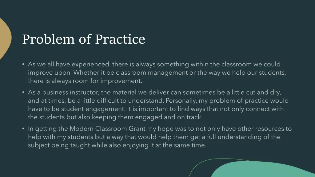 problem of practice