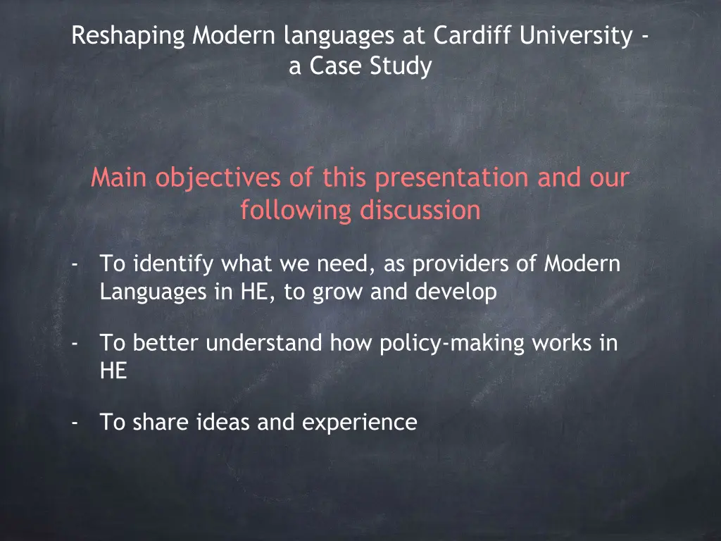 reshaping modern languages at cardiff university 1