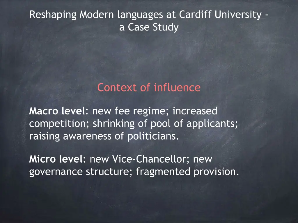 reshaping modern languages at cardiff university 3