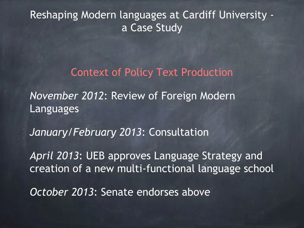 reshaping modern languages at cardiff university 4