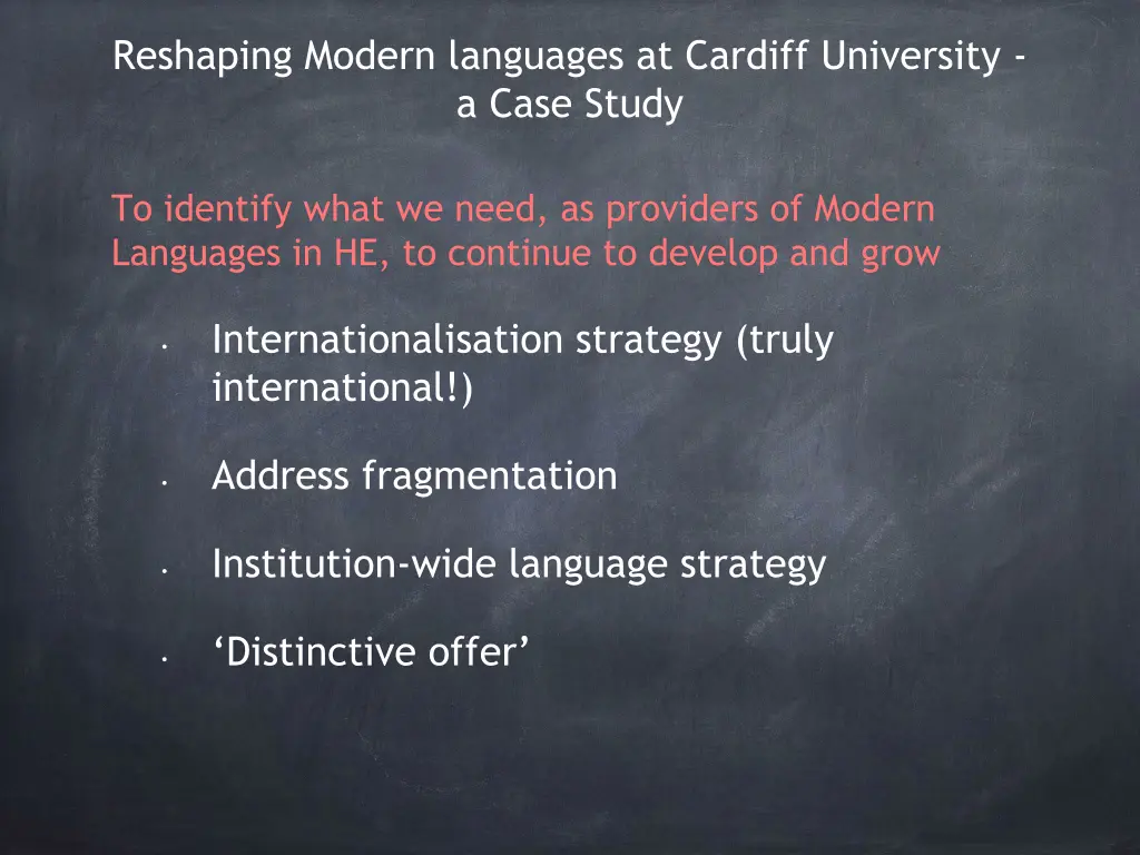 reshaping modern languages at cardiff university 6