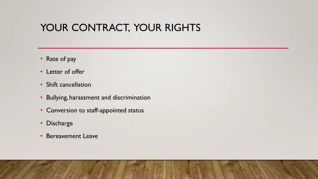 your contract your rights