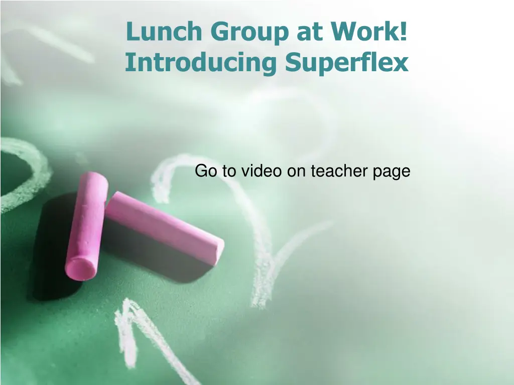 lunch group at work introducing superflex