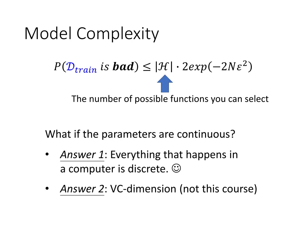 model complexity