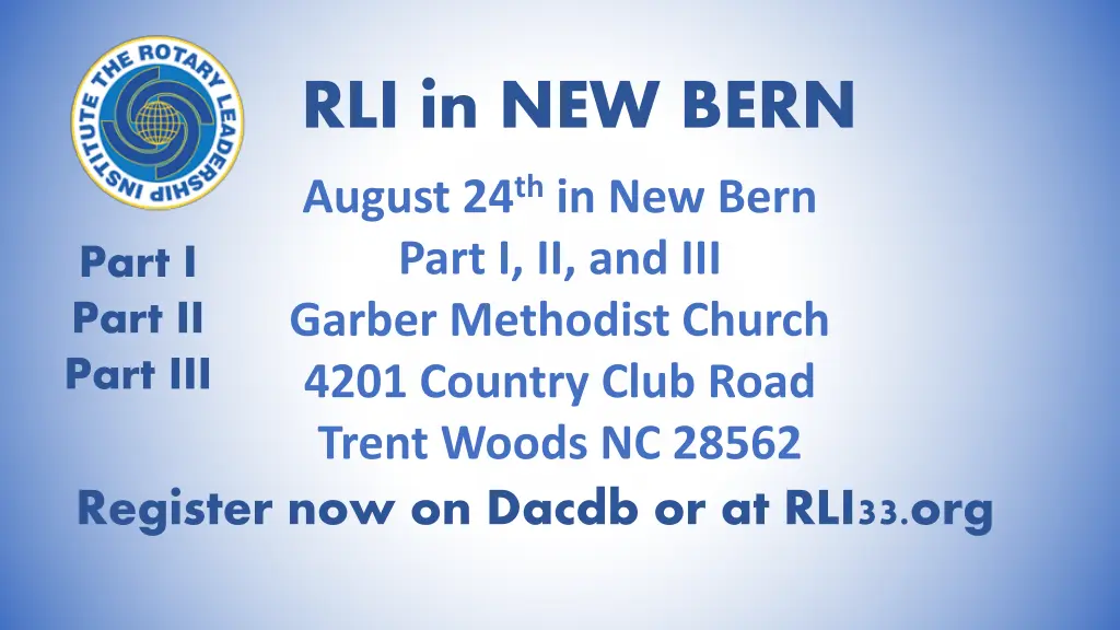 rli in new bern august 24 th in new bern part