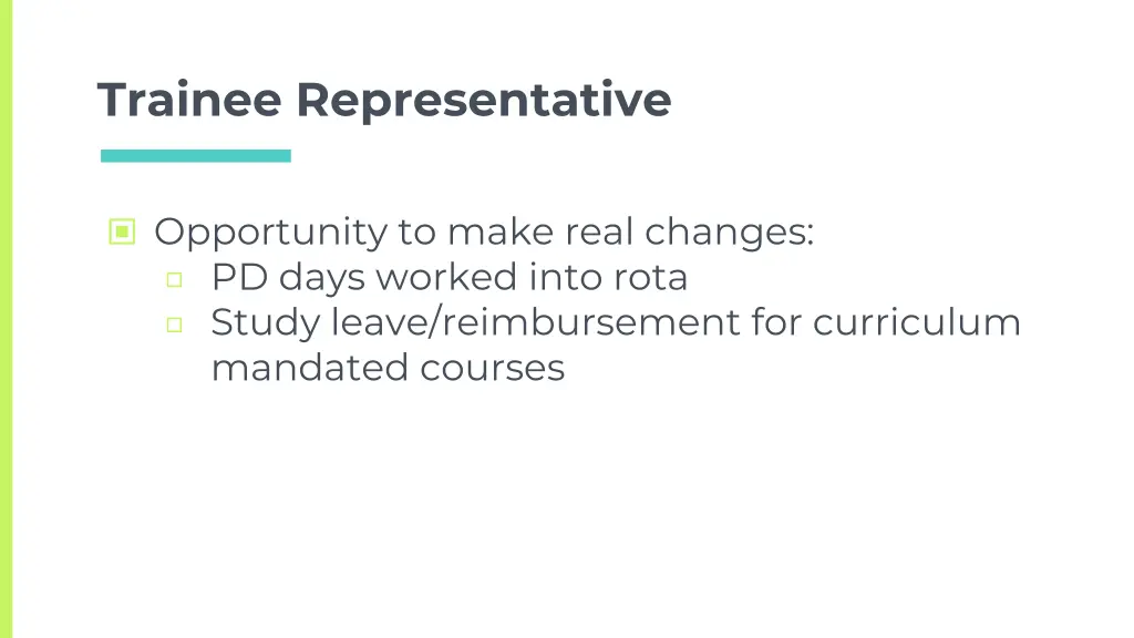 trainee representative 3