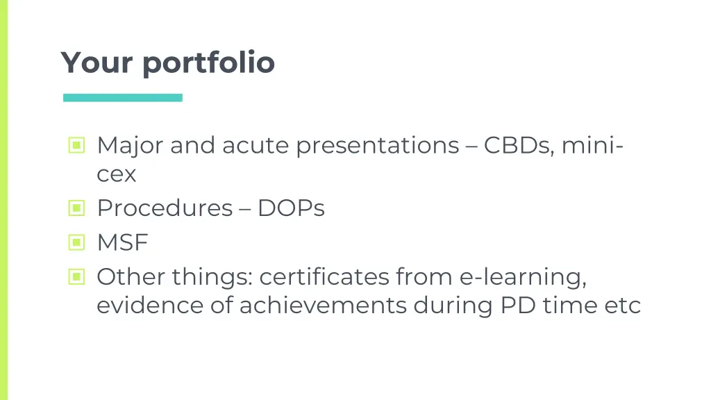 your portfolio 1
