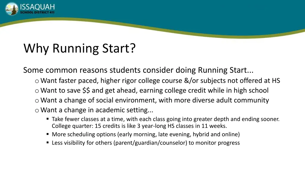 why running start