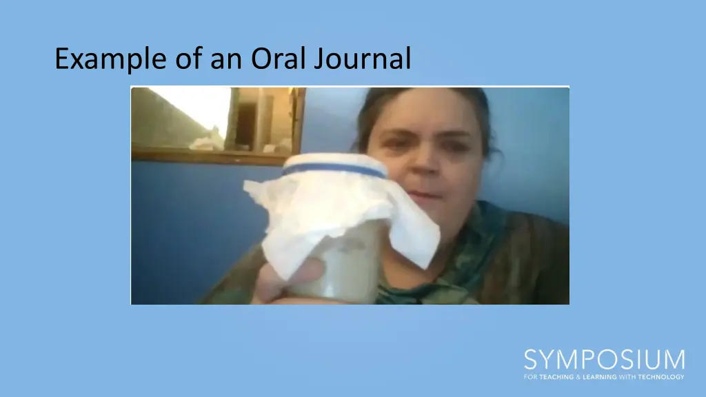 example of an oral journal