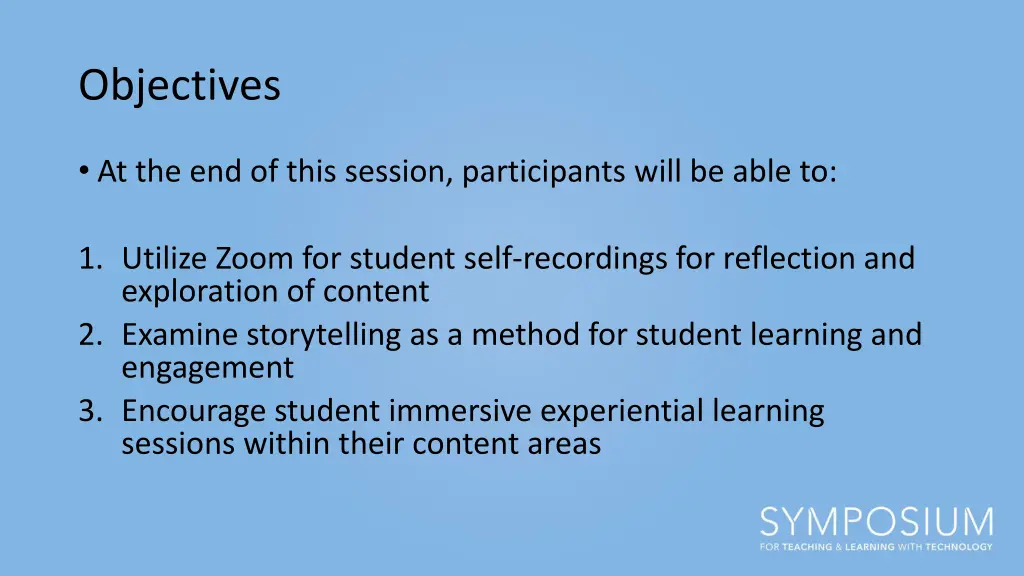 objectives