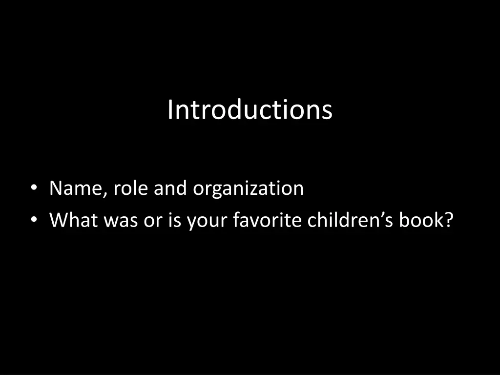 introductions