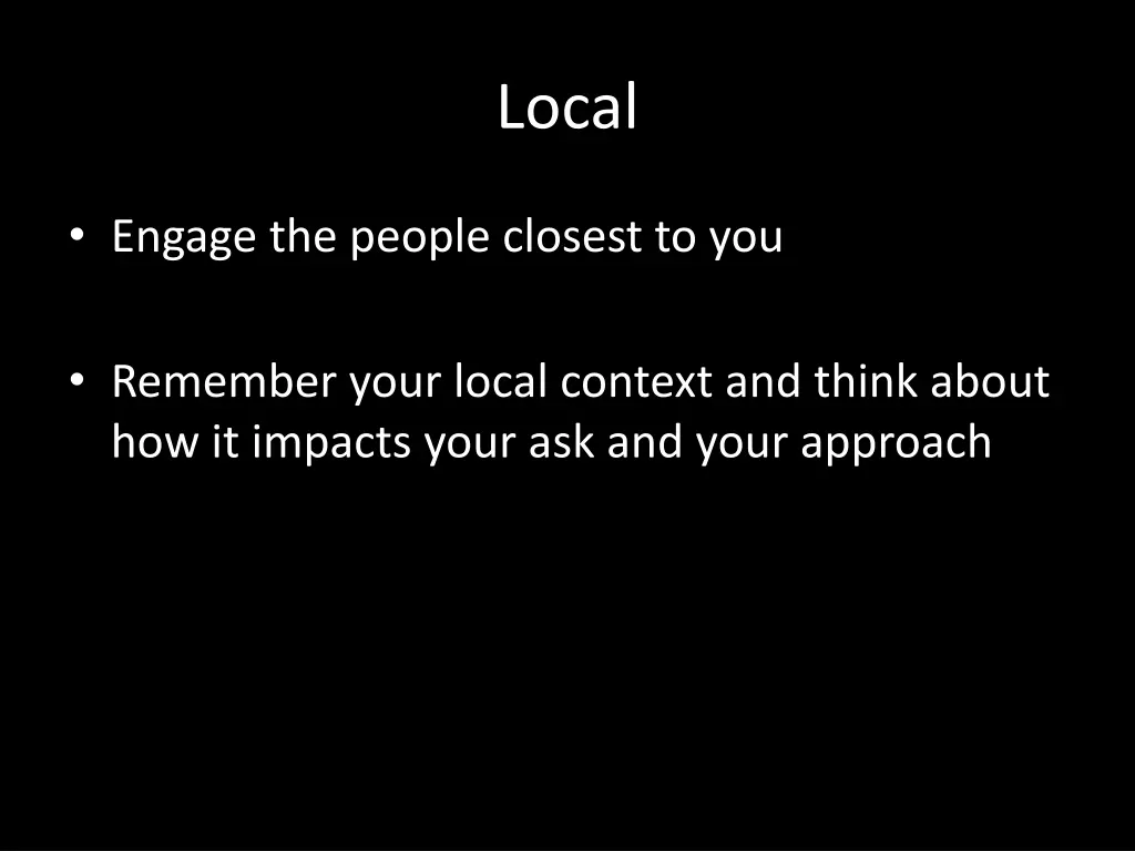 local