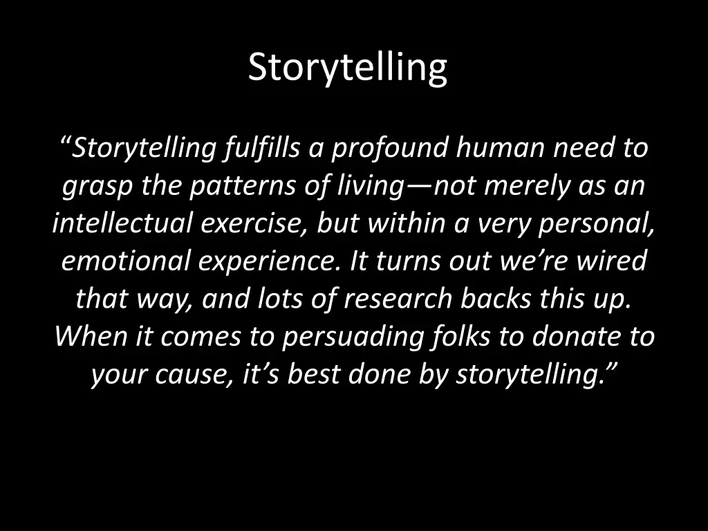 storytelling